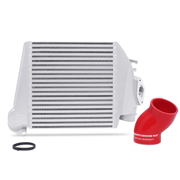 Mishimoto — Mishimoto 08-14 Subaru WRX Top-Mount Intercooler Kit - Powder Coated Silver & Red Hoses - view 15